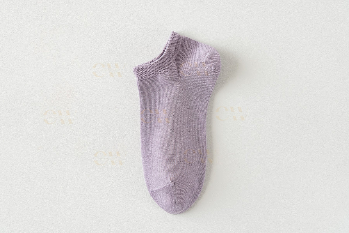 Vibrant Purple Cotton Socks for Bold Statements | Comfortable & Stylish