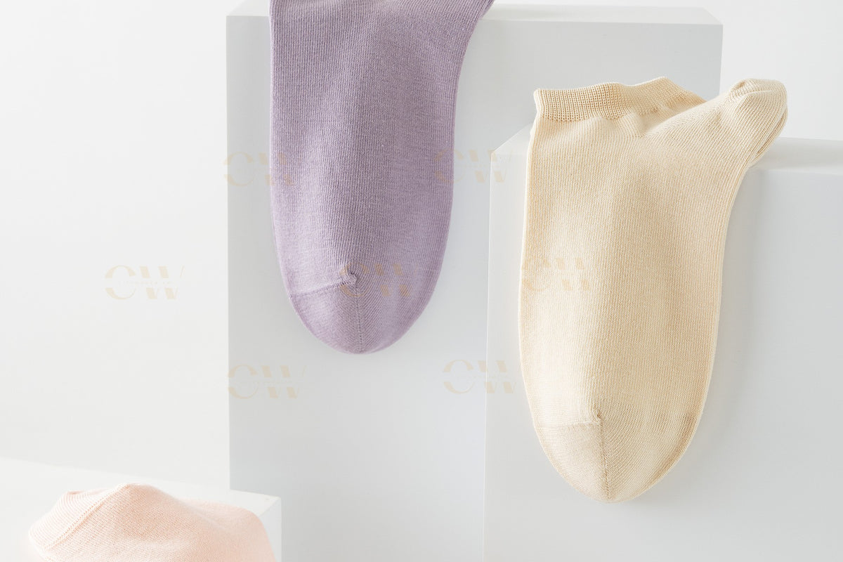 Vibrant Purple Cotton Socks for Bold Statements | Comfortable & Stylish
