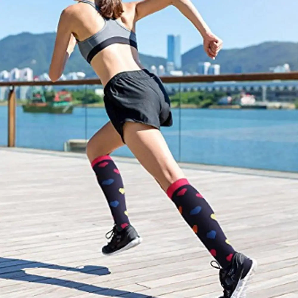 Compression Socks Women Men Knee High 30MmHg Sports Socks Edema Diabetes Varicose Veins Running Stocking Wholesale Dropshipping