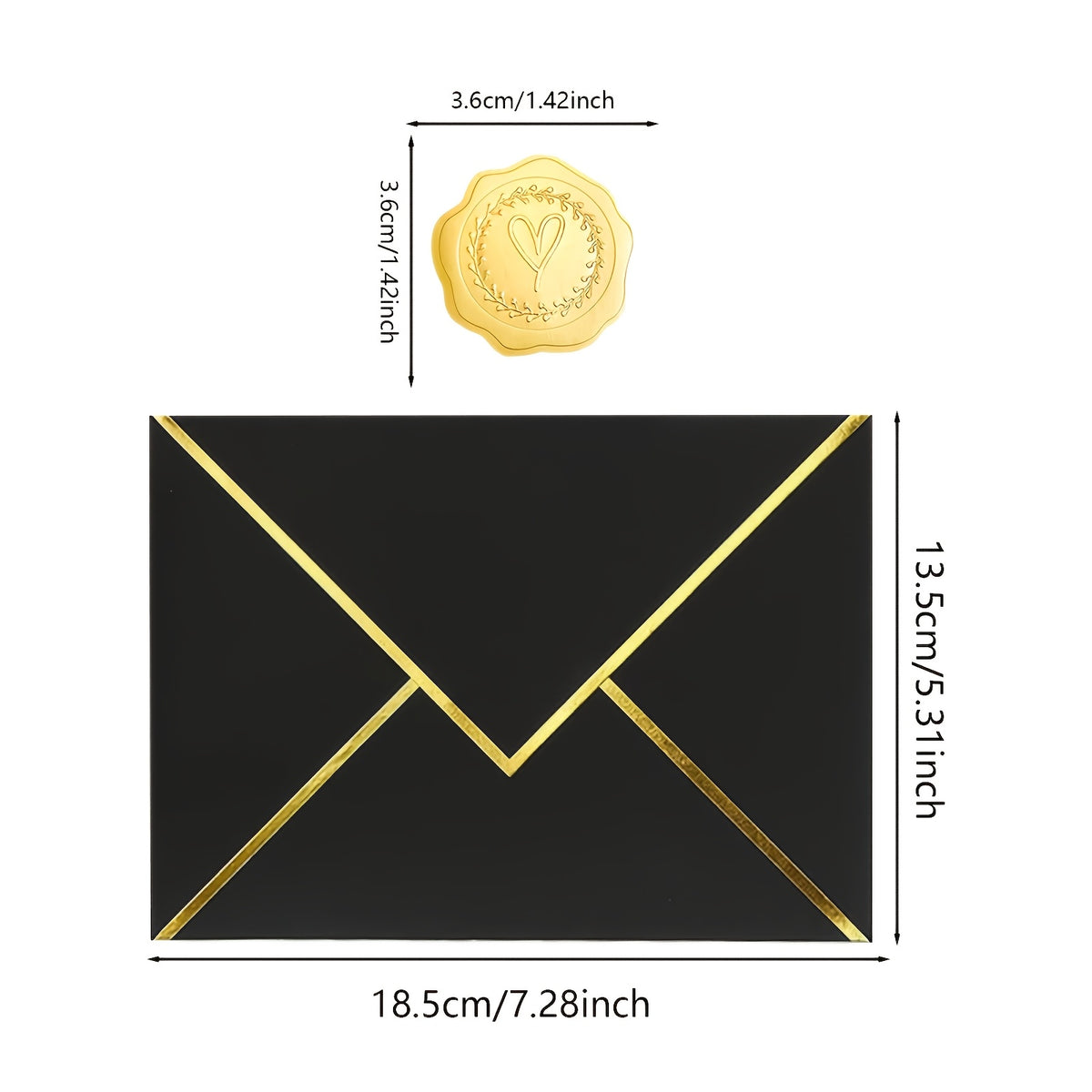 Green & Gold Envelope Set