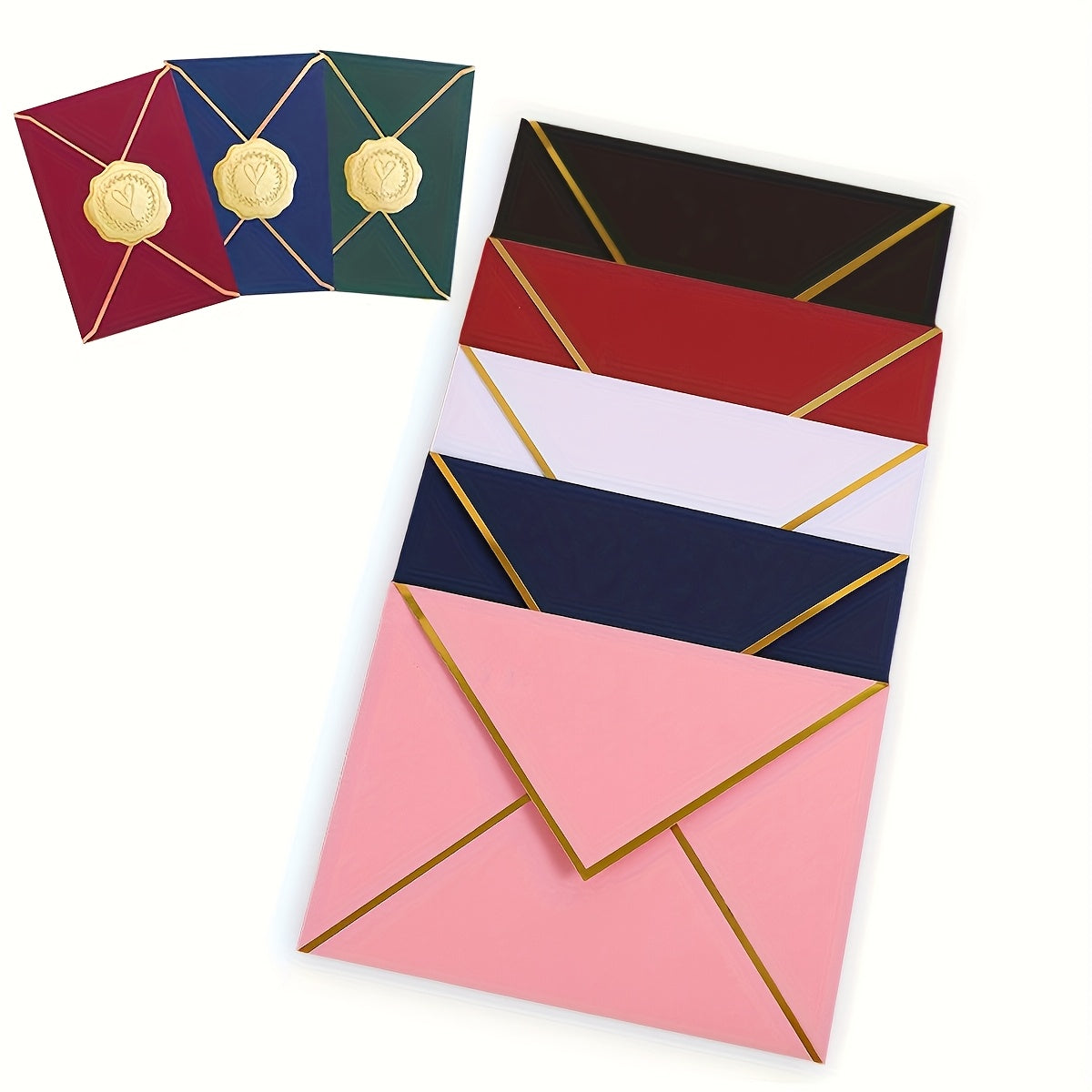 Green & Gold Envelope Set