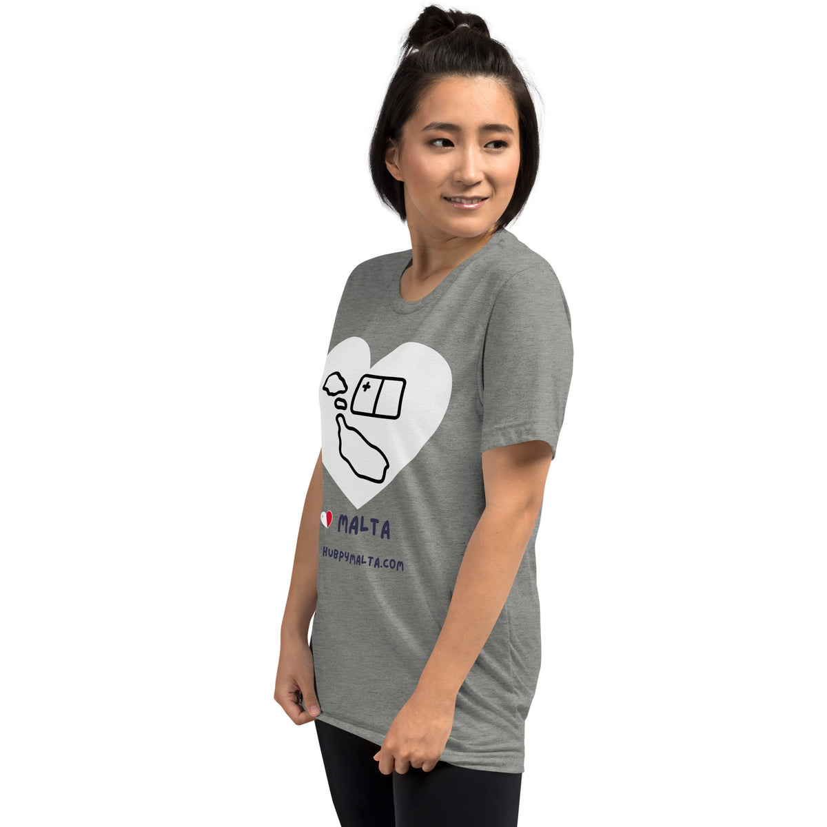 Unisex t-shirt - Malta Map Heart (Multi-Colour Multi-Size)