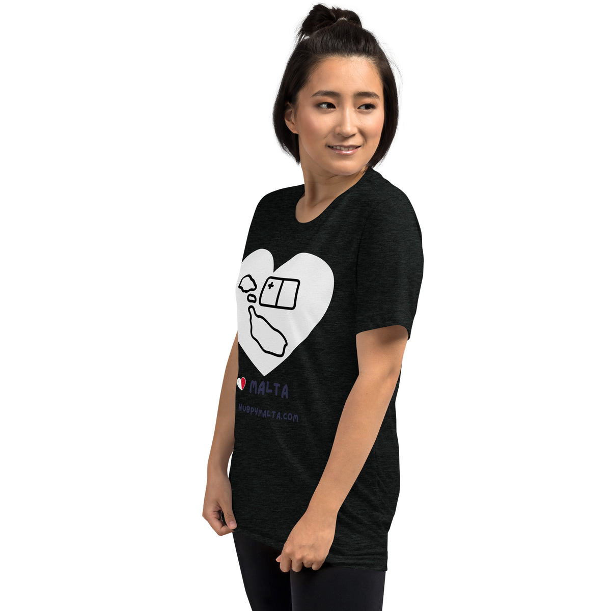 Unisex t-shirt - Malta Map Heart (Multi-Colour Multi-Size)