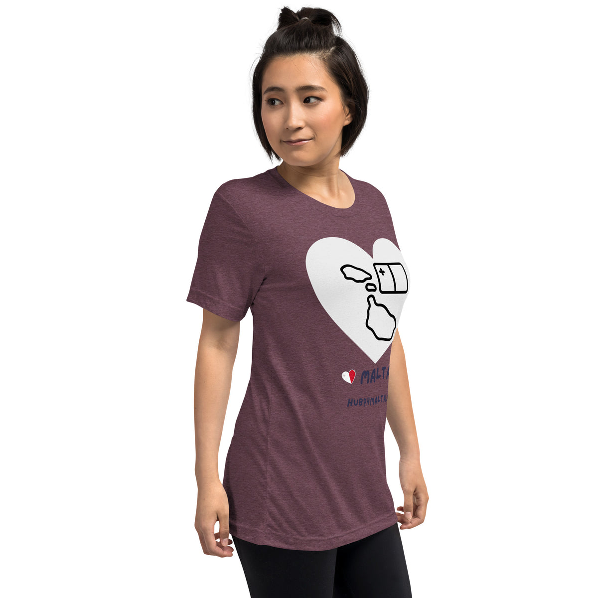 Unisex t-shirt - Malta Map Heart (Multi-Colour Multi-Size)