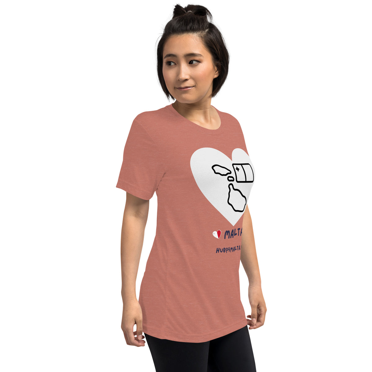 Unisex t-shirt - Malta Map Heart (Multi-Colour Multi-Size)