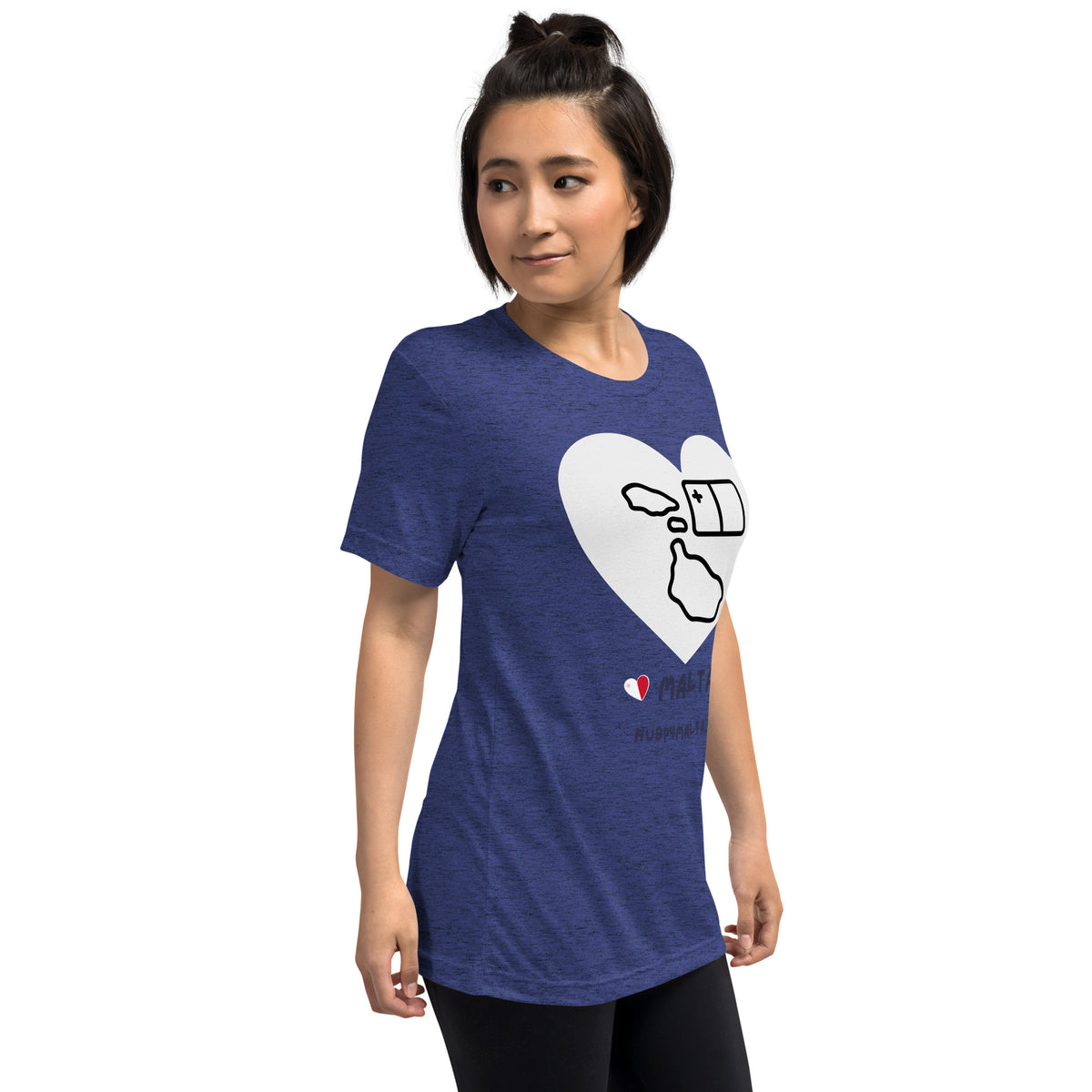 Unisex t-shirt - Malta Map Heart (Multi-Colour Multi-Size)