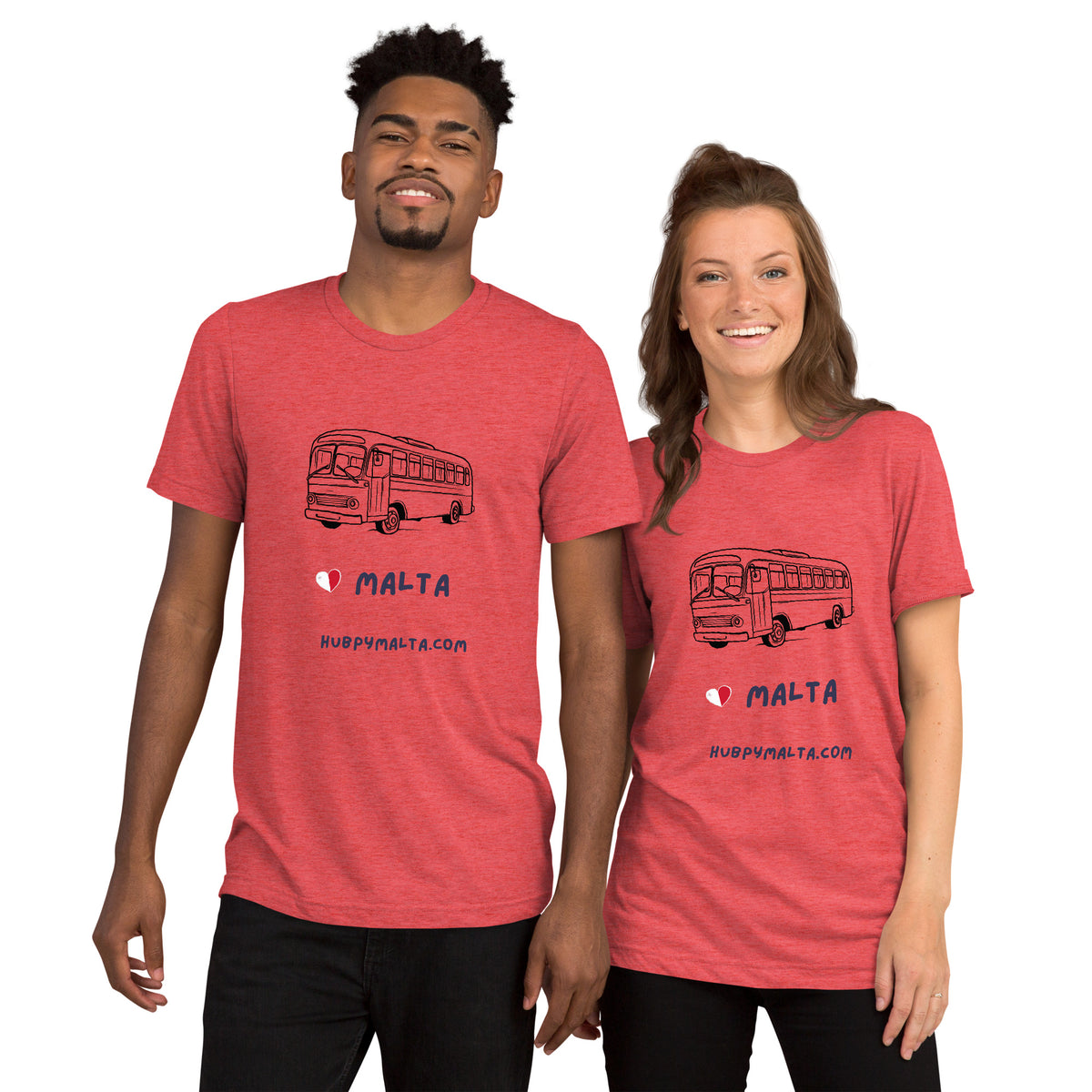 Unisex t-shirt - Malta Bus (Multi-Colour Multi-Size)