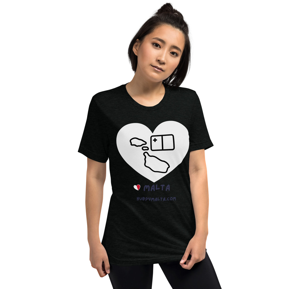Unisex t-shirt - Malta Map Heart (Multi-Colour Multi-Size)