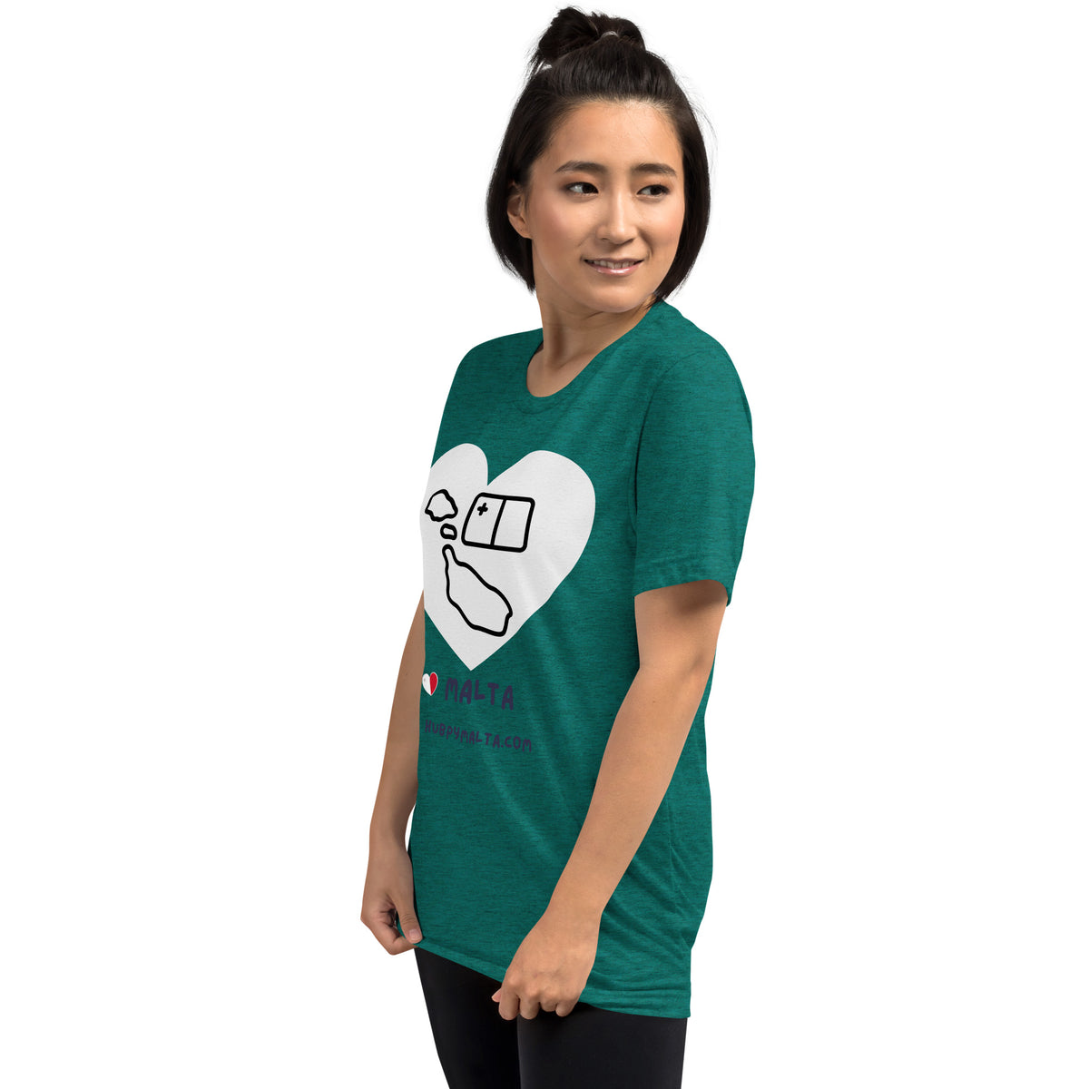 Unisex t-shirt - Malta Map Heart (Multi-Colour Multi-Size)